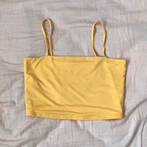 yellow cropped cami